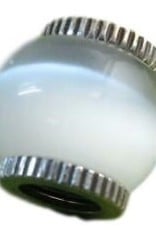 Brighton White Optic Glass Bead