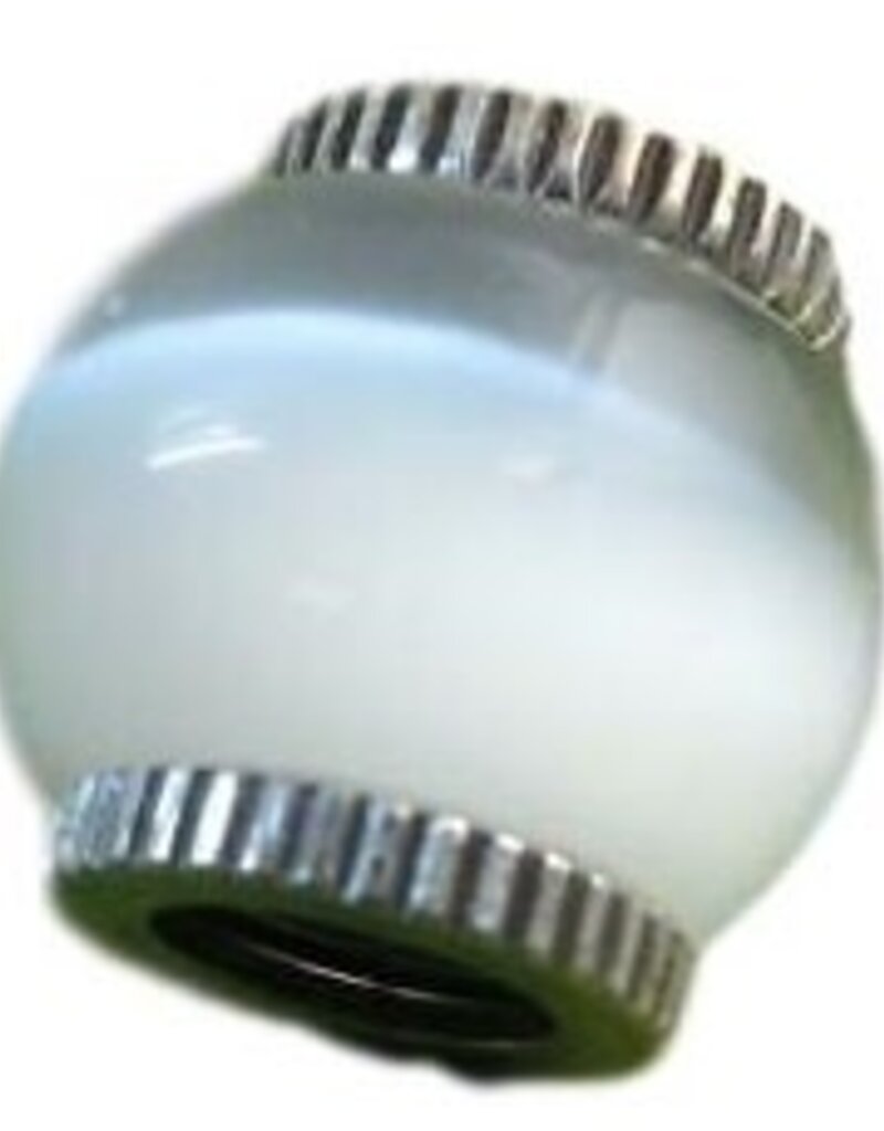 Brighton White Optic Glass Bead