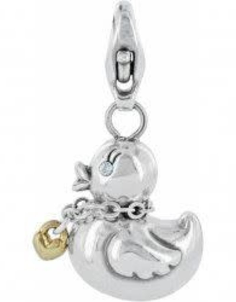 Ducky Snap Charm silver