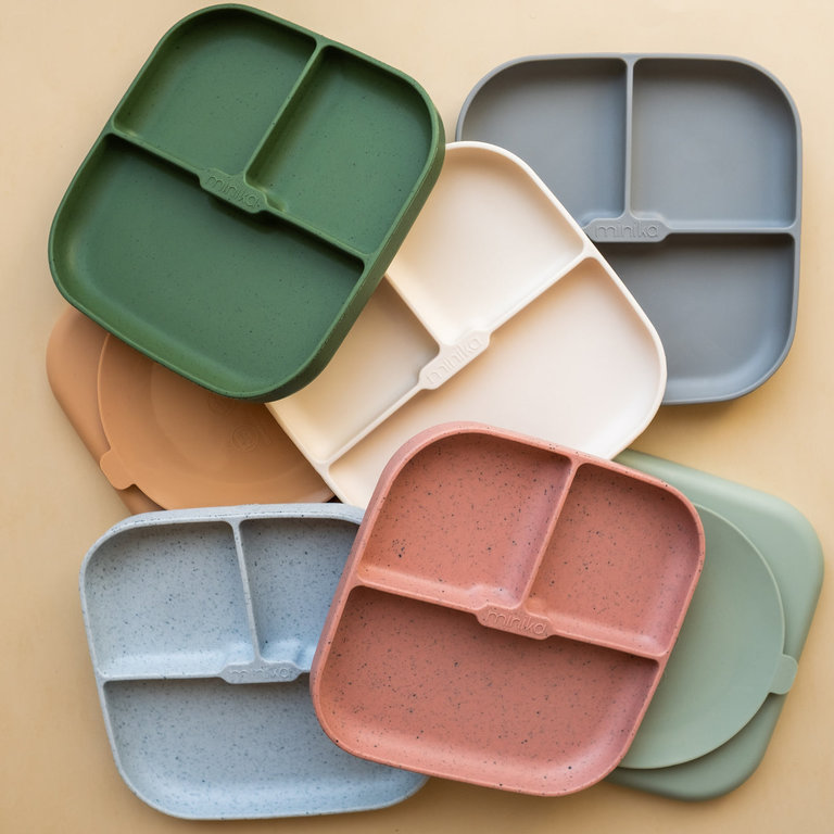 MINIKA ASSIETTE À SUCCION EN SILICONE - GINGER