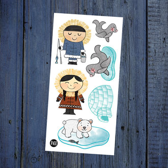 PICO TATOO TATOUAGES TEMPORAIRES - SUR LA BANQUISE