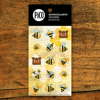 PICO TATOO AUTOCOLLANTS - LES ABEILLES OUVRIÈRES