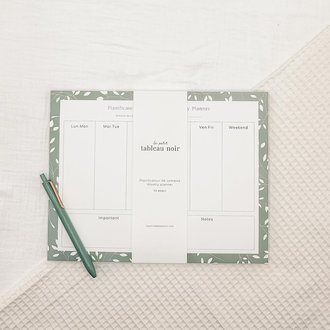 LE PETIT TABLEAU NOIR LE PETIT TABLEAU NOIR - PLANIFICATEUR DE SEMAINE - FEUILLAGE