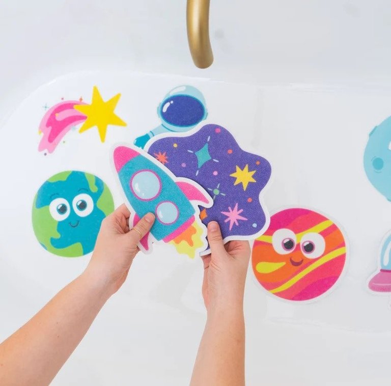 GLO PALS AUTOCOLLANTS DE BAIGNOIRE : GALAXY GRIPS