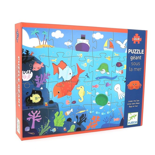 1 à 10 Jungle - Puzzles géants - Puzzles - Djeco - FOX & Cie
