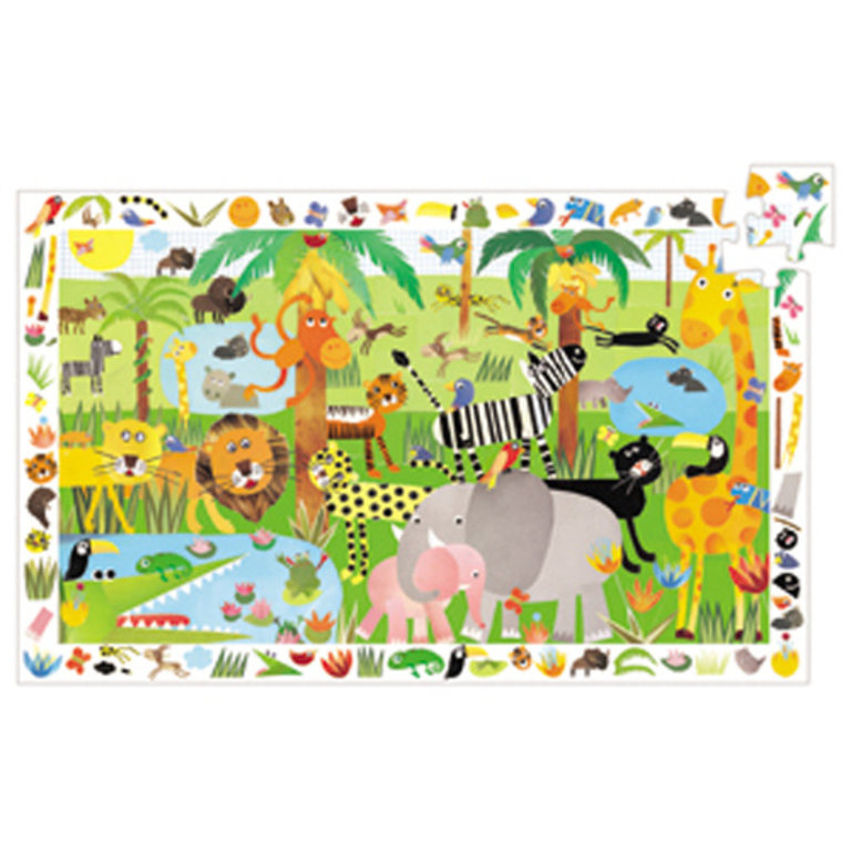 DJECO DJECO - PUZZLE D'OBSERVATION - JUNGLE 35 PCS