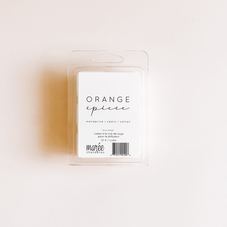 MARÉE CHANDELLE PASTILLES DE CIRE - ORANGE ÉPICÉE