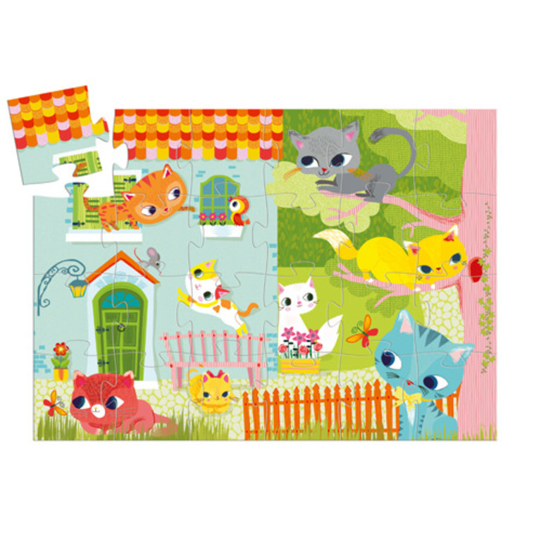 DJECO DJECO - PUZZLE SILHOUETTE - PACHAT ET SES AMIS 24 PCS