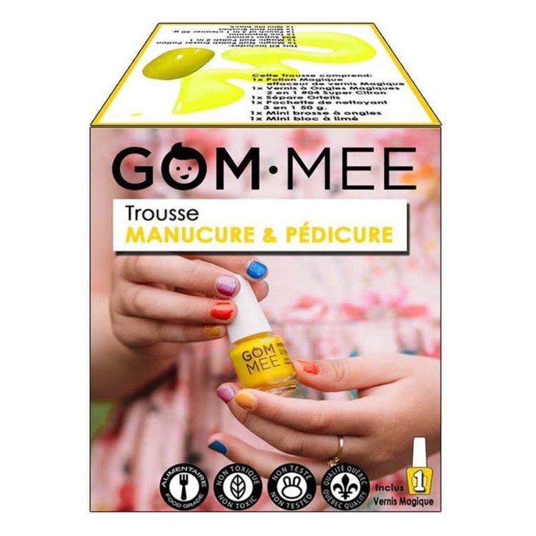 GOMMEE GOMMEE - TROUSSE ÉDUCATIVE MANUCURE ET PÉDICURE - SUPER CITRON
