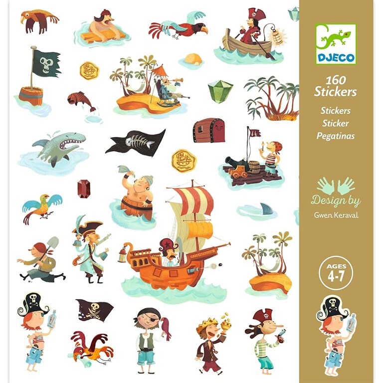 DJECO STICKERS - PIRATES