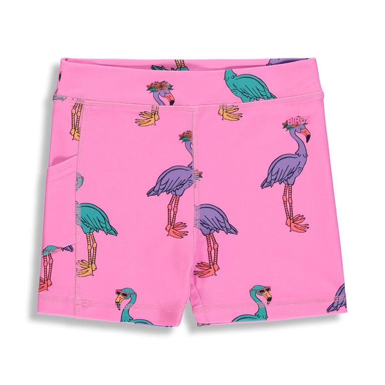 BIRDZ BIRDZ - SHORT BIKER FLAMINGO - COTTON CANDY