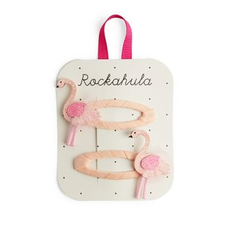 ROCKAHULA ROCKAHULA - ENSEMBLE DE 2 BARRETTES - TUTU LE FLAMANT ROSE