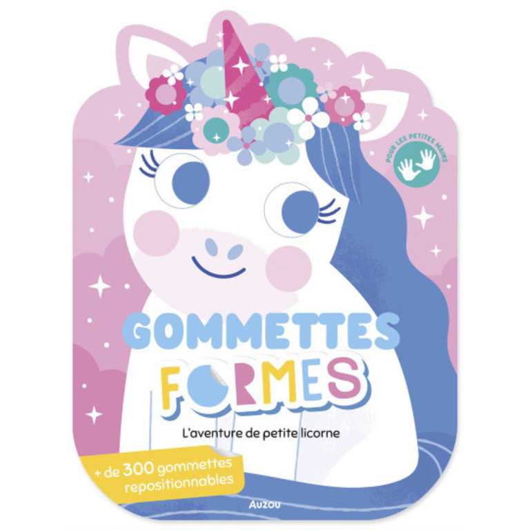 AUZOU AUZOU -  MES GOMMETTES FORMES - L'AVENTURE DE PETITE LICORNE