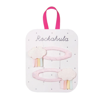 ROCKAHULA ROCKAHULA - ENSEMBLE DE 2 BARRETTES - NUAGES PLUVIEUX PASTELS