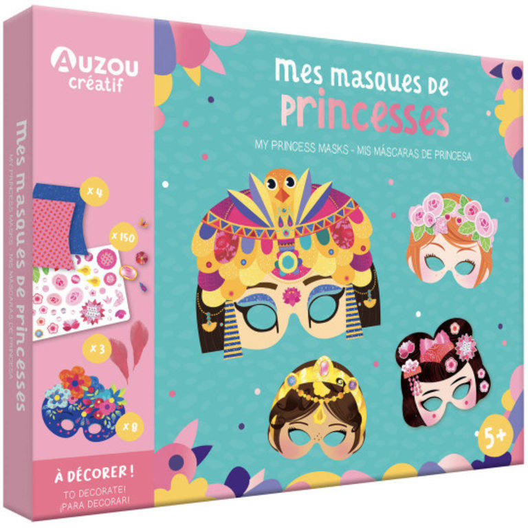 AUZOU AUZOU - MON COFFRET D'ARTISTE - MES MASQUES DE PRINCESSES