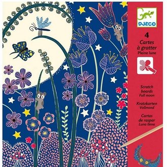 DJECO CARTES À GRATTER - PLEINE LUNE