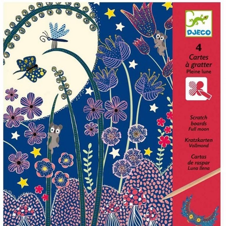 DJECO CARTES À GRATTER - PLEINE LUNE