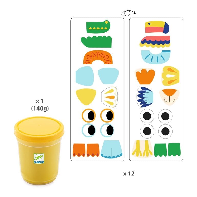 DJECO MODELING DOUGH - MAPATANIMAUX