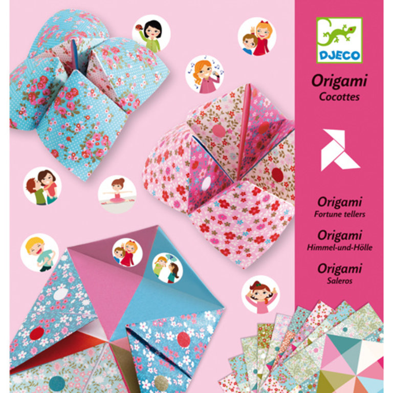 DJECO ORIGAMI - COCOTTES À GAGES FLEURS