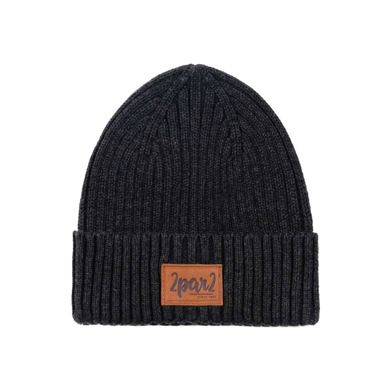 DEUX PAR DEUX 2 PAR 2 - TUQUE EN MAILLE - ANTHRACITE