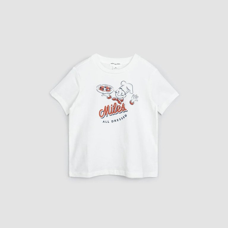 MILES THE LABEL T-SHIRT MILES ALL DRESSED - BLANC