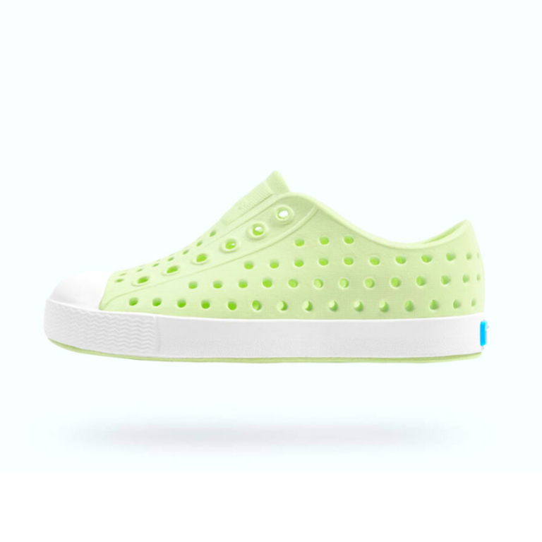 NATIVE CHAUSSURES JEFFERSON - CUCUMBER GREEN/SHELL WHITE