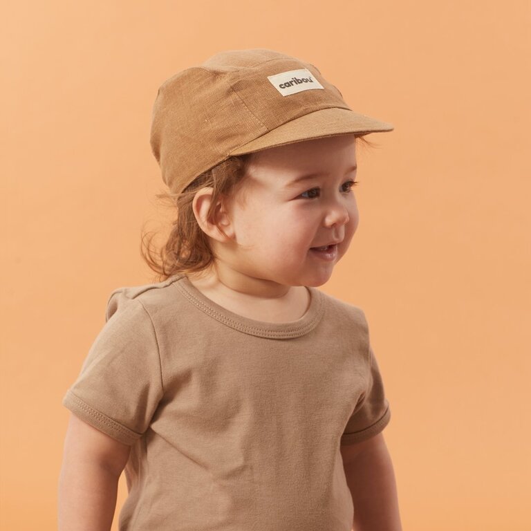 CARIBOU LINEN CAP - MOCHA