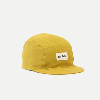 CARIBOU LINEN CAP - MUSTARD