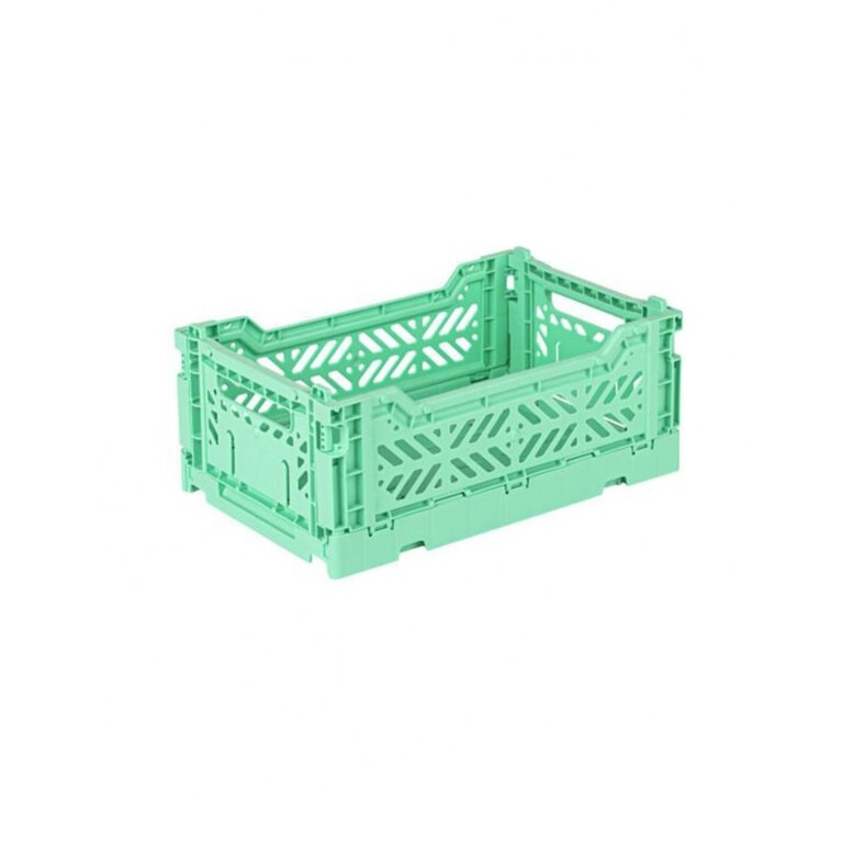 AYKASA FOLDING CRATE - MINT GREEN
