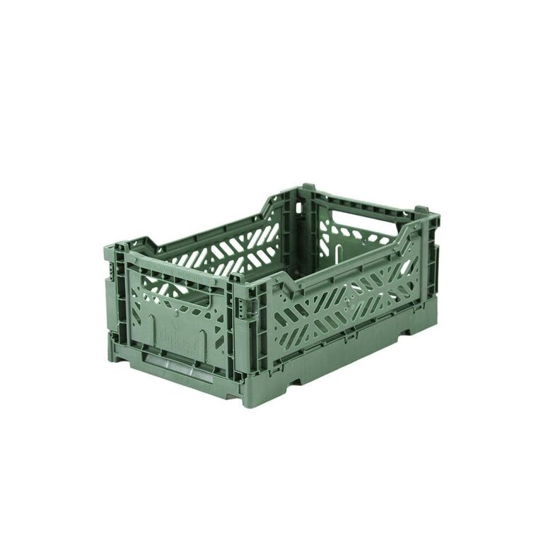 AYKASA FOLDING CRATE - KHAKI GREEN