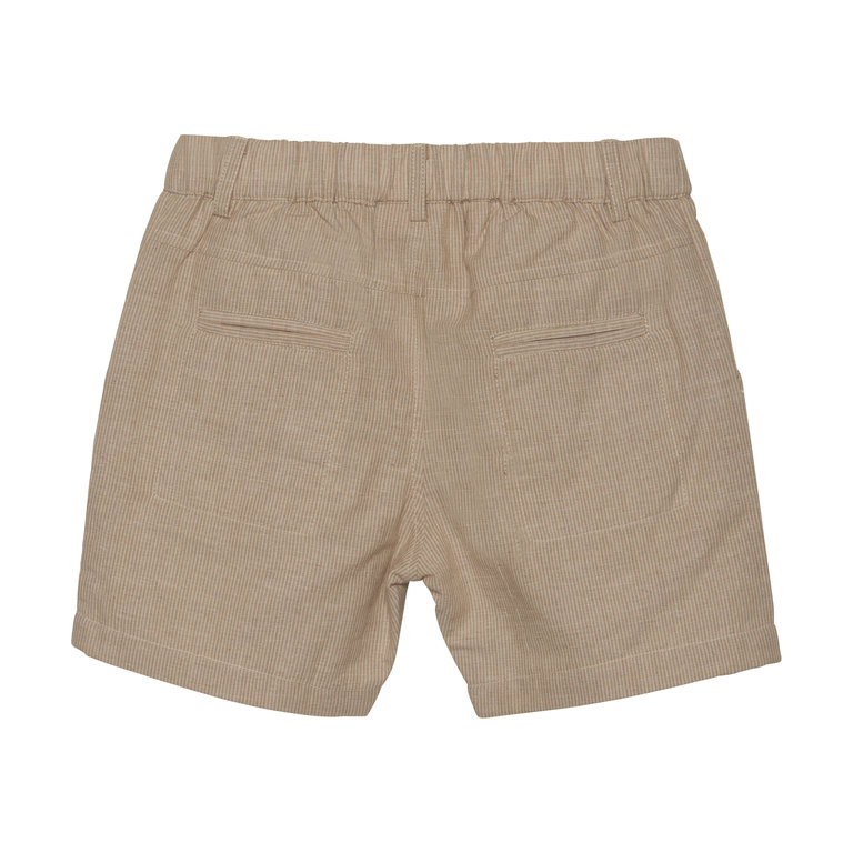 EN-FANT SHORT EN COTON - RAYÉ BEIGE