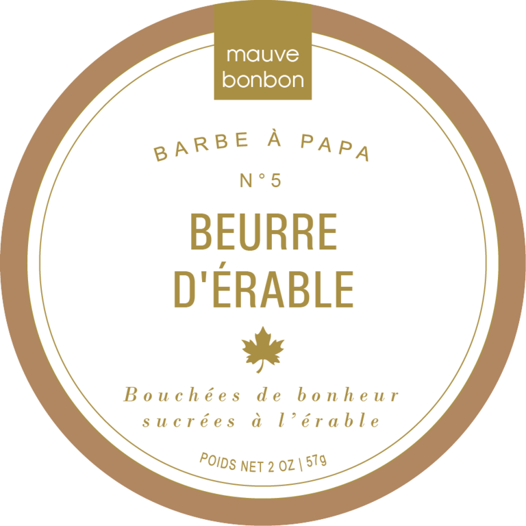 MAUVE BONBON BARBE À PAPA - BEURRE D'ÉRABLE