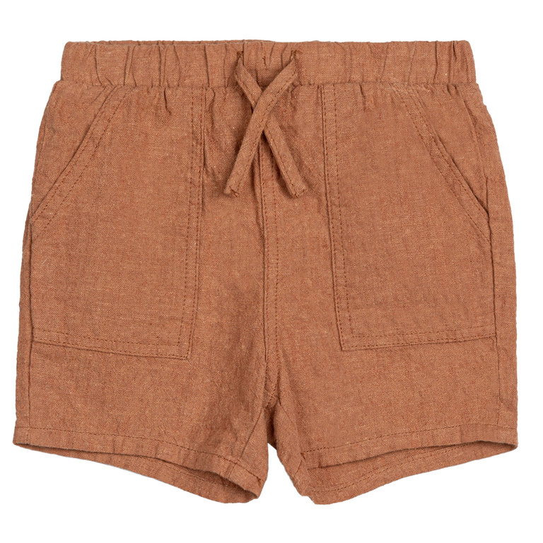 MILES THE LABEL  SHORT EN LIN - CAMEL