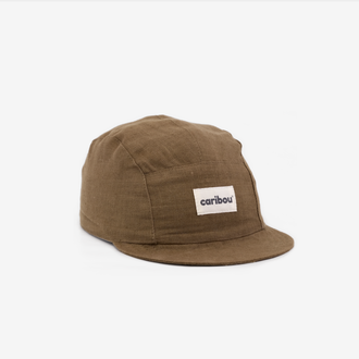 CARIBOU LINEN CAP - CHOCOLATE