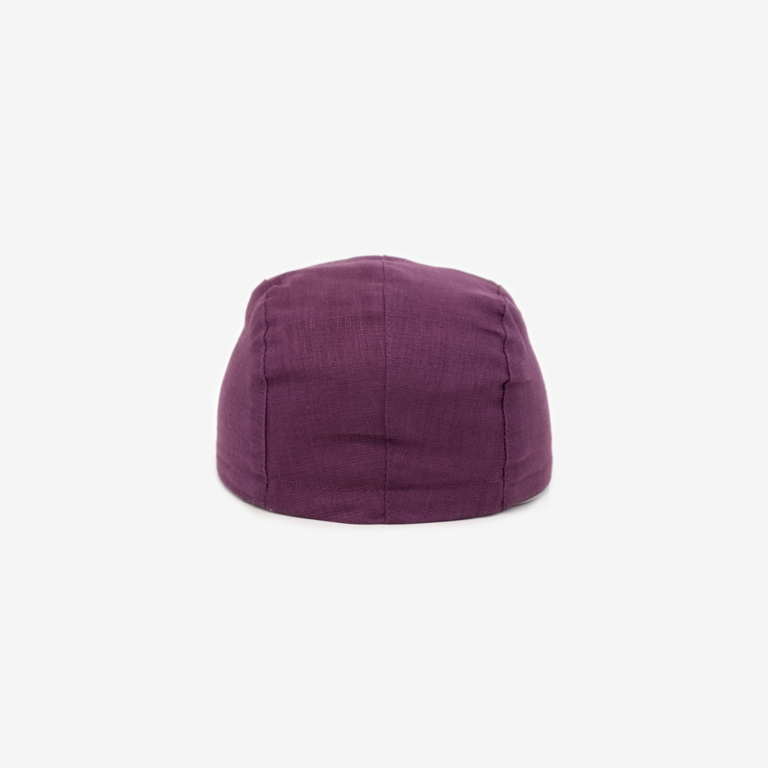 CARIBOU CASQUETTE EN LIN - AUBERGINE