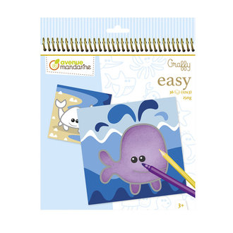 AVENUE MANDARINE CARNET DE COLORIAGE POUR TOUT-PETITS - ANIMAUX MARINS