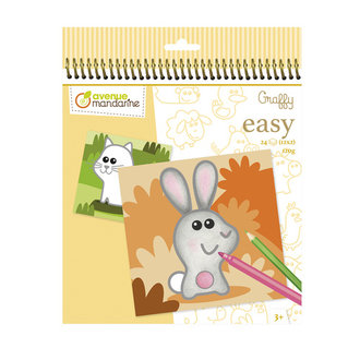 AVENUE MANDARINE CARNET DE COLORIAGE POUR TOUT-PETITS - ANIMAUX DE LA FERME