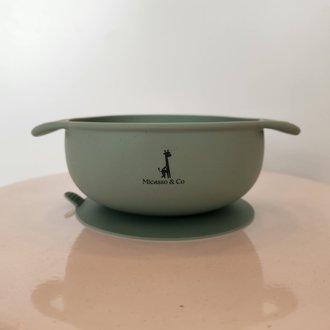 MICASSO & CO BOL EN SILICONE À SUCCION - BLEU OCÉAN