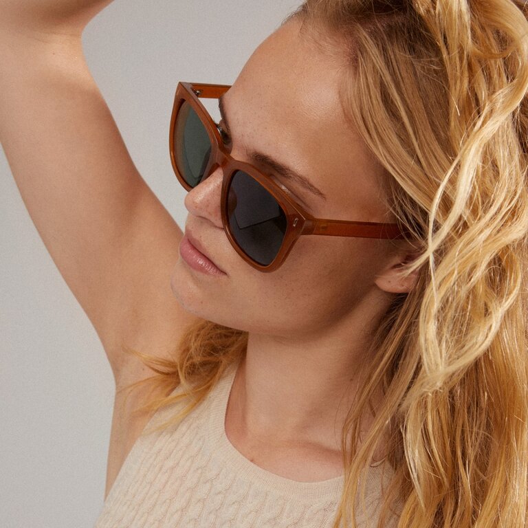 PILGRIM No changes can be made to this order (browse mode)LUNETTES DE SOLEIL KATYA - CARAMEL BROWN