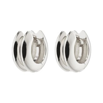 PILGRIM BOUCLES D'OREILLES REFLECT - PLAQUÉ ARGENT