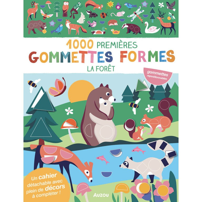 AUZOU 1000 PREMIÈRES GOMMETTES FORMES - LA FORÊT