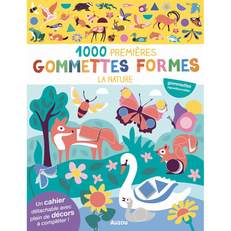 AUZOU 1000 PREMIÈRES GOMMETTES FORMES - LA NATURE