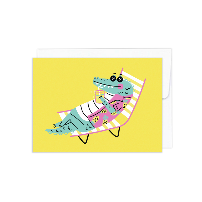 CLUB PASTEL CARTE DE SOUHAITS - CROCO ESTIVAL