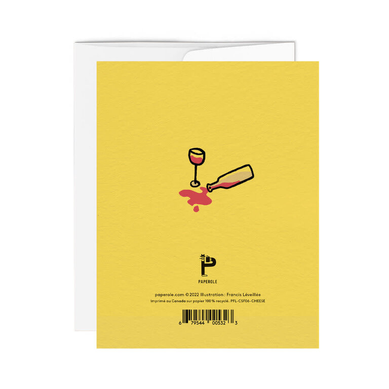 PAPEROLE PAPEROLE- CARTE DE SOUHAITS  - CHEESE