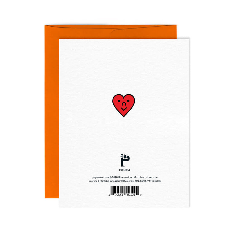 PAPEROLE CARTE DE SOUHAITS - P'TITES FACES