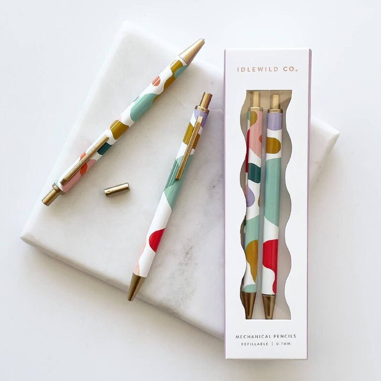 IDLE WILD CO. ENS. DE DEUX CRAYONS - COLORFUL BLOBS