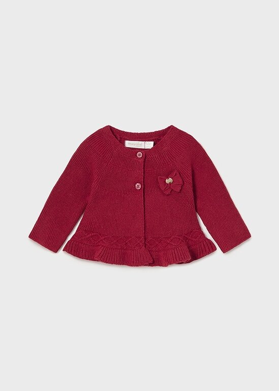 MAYORAL CARDIGAN EN TRICOT - ROUGE