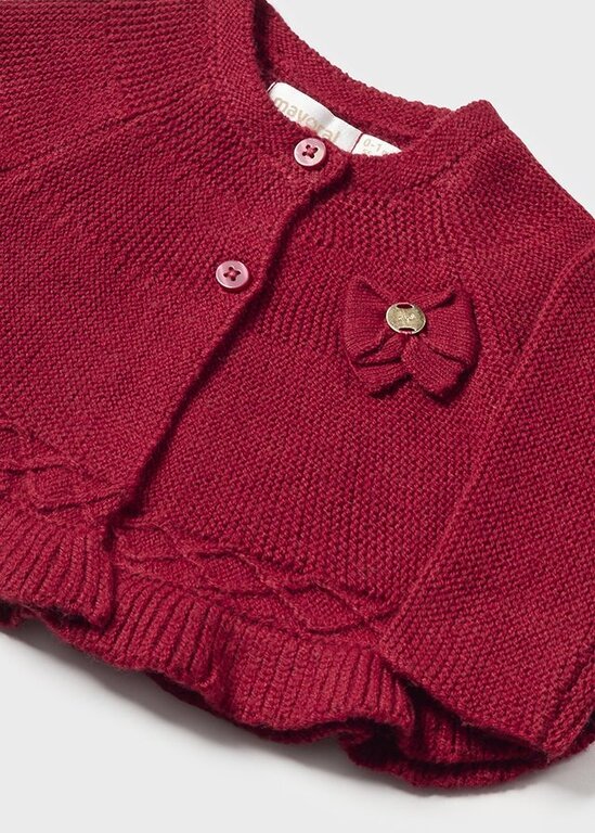 MAYORAL CARDIGAN EN TRICOT - ROUGE