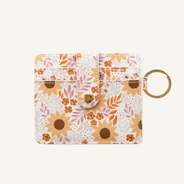 ELYSE BREANNE DESIGN PORTE-CARTES - SUNFLOWER FIELD