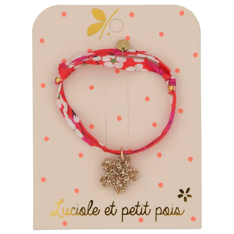 LUCIOLE ET PETIT POIS BRACELET LIBERTY - MITSI FUSCHIA